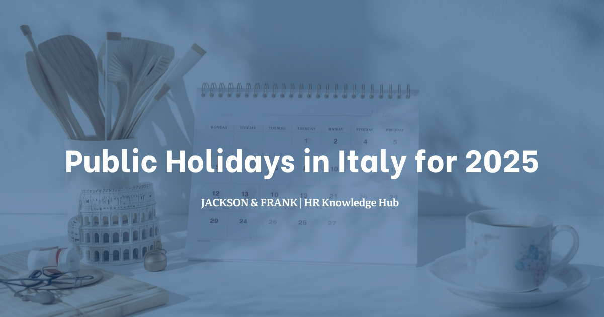 Public Holidays in Italy for 2025